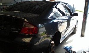 Newcastle Mobile Brake Specialists Pic 5 - Subaru Liberty Rear Brake Overhaul