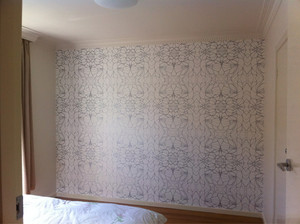 Wilson's Painting & Decorating Pic 2 - Wallpapering job by Wilsons painting