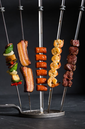 Navala Churrascaria Pic 2 - A selection of Rodizio skewers