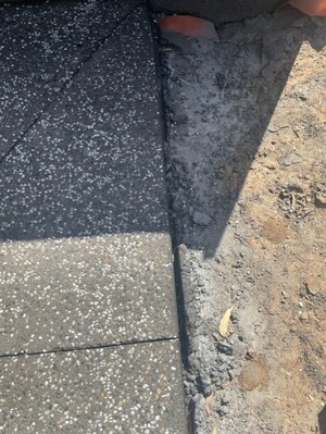 Creative Concrete Pic 5 - Had to cut this excess concrete away ourselves