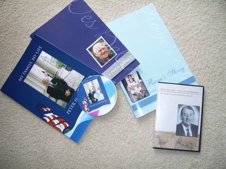 Memoirs Made Easy Pic 1 - Some recent life stories on book and DVD