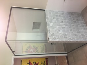 Freshwater Glass Pic 2 - Semi frameless showerscreen