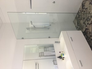 Freshwater Glass Pic 3 - Frameless showerscreen panel