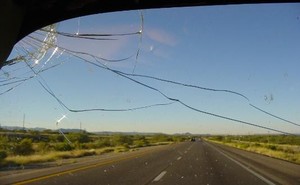 Speedy Autoglass - Gold Coast Pic 3 - Broken windscreen