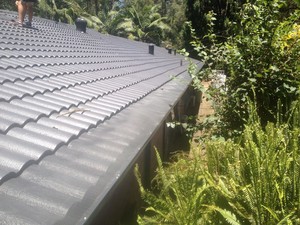 HRG roofing Pic 5 - roof restoration gutter replacement and leaf screener at Kurrajong