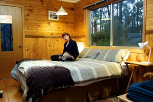 Ponderosa Bed & Breakfast Pic 3 - Pine lined QBedroom