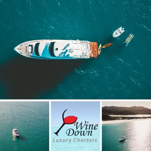 Wine Down Luxury Charters Pic 2 - Experience the Whitsundays vast expanse of crystalline waters and endless clusters of idyllic paradise islands in ultimate comfort There is no better way to do this than in luxury on Wine Down our luxury 75foot Super Yacht manufactured by Horizon