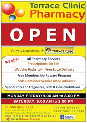 Terrace Clinic Pharmacy Pic 3 - Services offered at Terrace Clinic Pharmacy