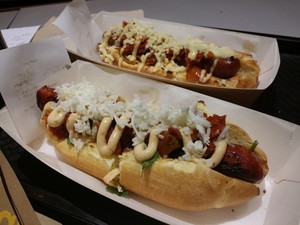 Snag Stand Pic 4 - Spicy Cheese Kransky and Spicy Spanish Chorizo