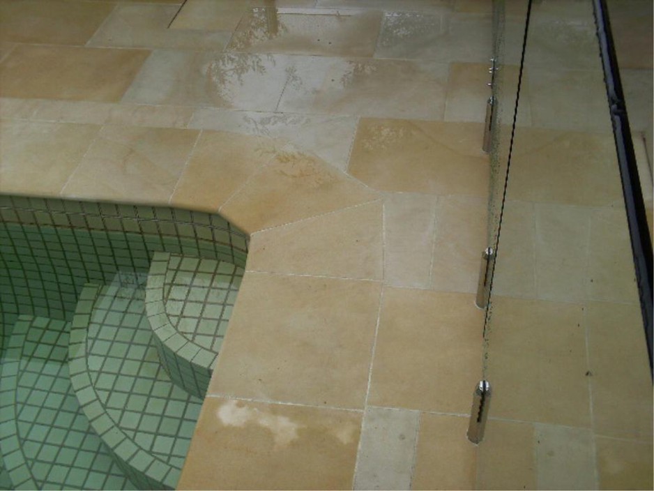 Tile Auctions Pic 1 - Agra Sandstone pool coping and tiles