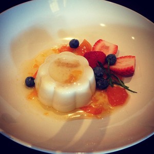 Silk & Spice Thai Restaurant Pic 2 - Coconut Panna Cotta with mixed berries