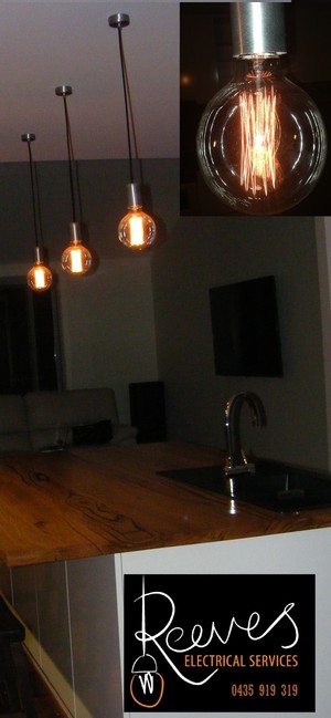 Reeves Electrical Services Pty Ltd Warrnambool Pic 2 - These simply elegant pendant lights with filament globes add instant industrial beauty to any room