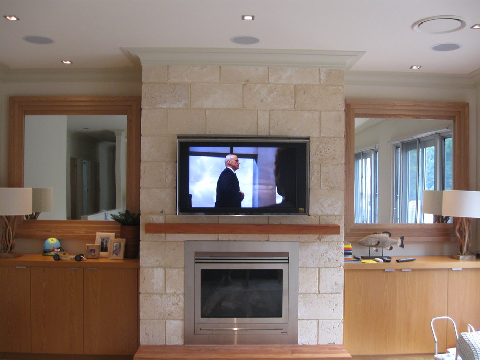 Home Theatre Designs Pic 1 - Specialty fireplace installations