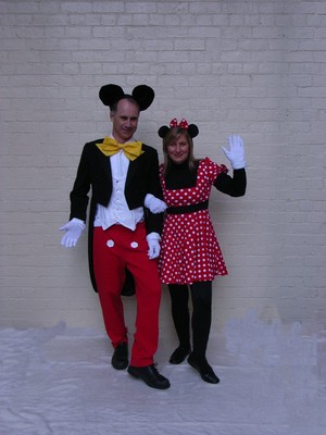 Fancy Francis Costume Hire Pic 3 - Mickey and Minnie Mouse