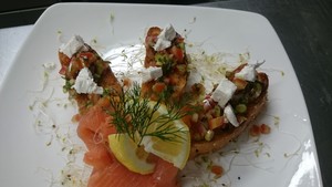 Angelica Catering Pic 5 - Salmon Brushetta