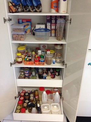 Pro-fit Cabinetmaking Pic 3 - Our preferred pantry style with inner drawers for easy access to your food items