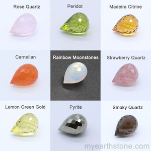 Earth Stone Inc Pic 5 - Faceted Gemstones Beads in Drops Shape