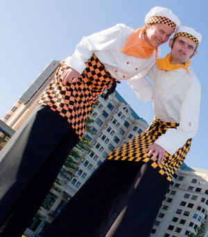 Circus Elements Pic 2 - Chefs on stilts