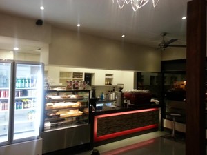 Brierly's Cafe Pic 2 - Cafe front in the evening