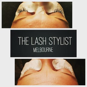 The Lash Stylist Pic 2 - Full set of lashes before and after