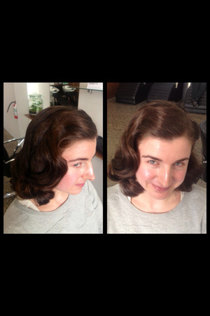 Hoopla Salon Pic 3 - Vintage hair style finger waves wedding hair