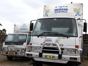 A Man In Demand Removals Pic 2 - A Man In Demand has a fleet of eight various sized trucks small medium and large