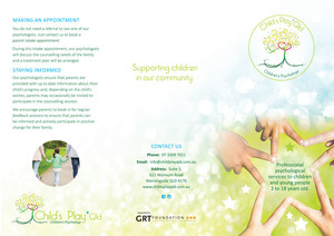 Hine Design Pic 4 - Brochure for Childs Play