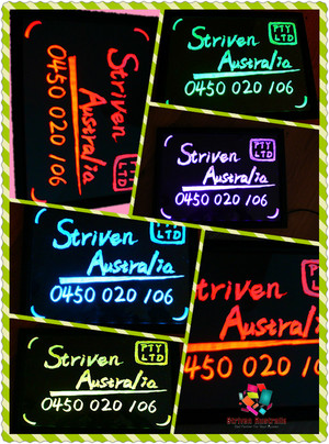 LED chalkboard and displayer Pic 4 - Eyecatching menu with a glowing neon appearance