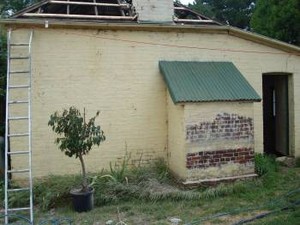 All Sodablast Services Pty Ltd Pic 5 - Paint stripping Brickwork before