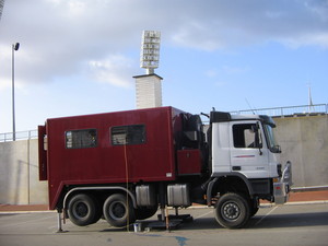 Probedrill Pty Ltd Pic 2 - 22 tonne truck rig Merc at the WACA