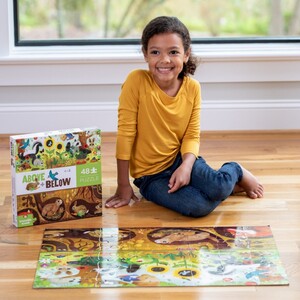 Crocodile Creek Australia Pic 4 - Our Above Below Puzzle Backyard Discovery 48 Pieces Its suitable for ages 4 and up and is the perfect way to investigate how the animal world works both above and below the ground