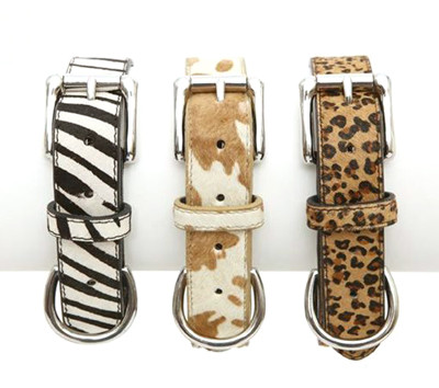 Smitten Pets Pic 1 - Pony Hair Leather Dog and Cat Collars and Leads