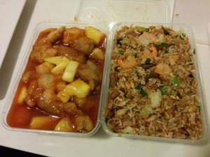 Ho Choi Restaurant Pic 5 - Sweet sour pork which is never light on meat and special fried rice Good size serves