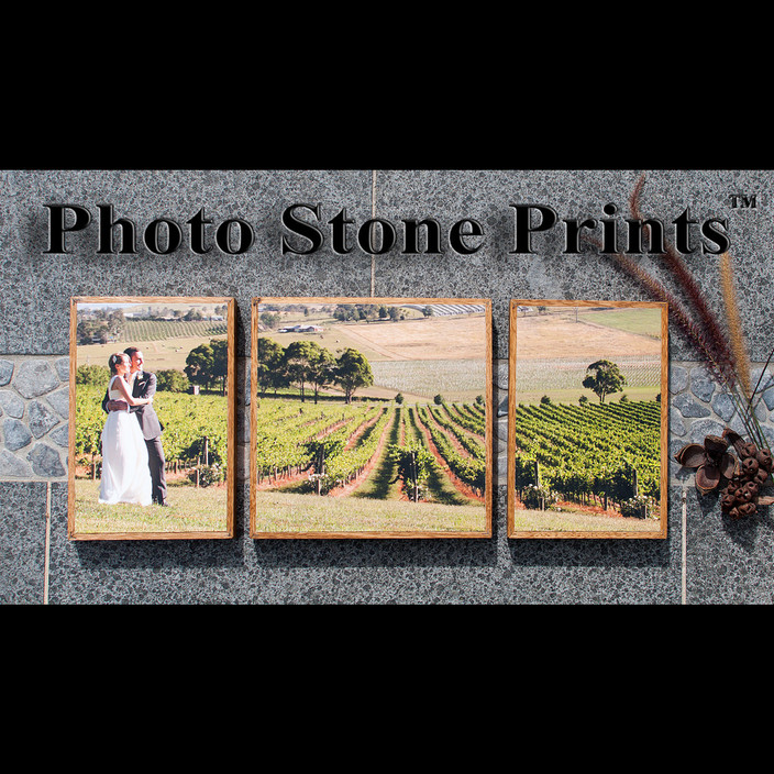 Photo Stone prints Pic 1 - Your custom digital prints on stone with beautiful handcrafted wood frame