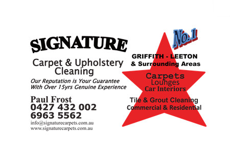 Signature Carpet & Upholstery Cleaning Griffith Pic 1