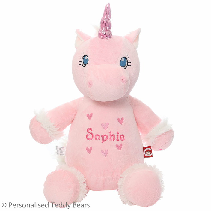 Personalised Teddy Bears Pic 1 - This magical unicorn is ready for Sophies birthday