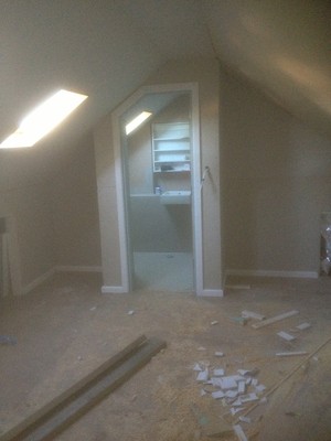 Sklana Carpentry Pic 4 - Attic conversion in progress ensuite