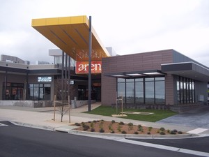 Unique Metal Cladding System Pic 2 - Arena Shopping Centre vm zinc interlocking panel 1mm pigmento red