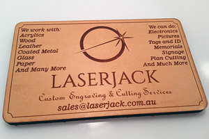 LaserJack Pic 5 - Leather Engraving Cutting