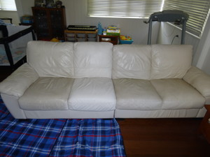 Impact Leather Care Specialists Pic 2 - An example of how well your lounge comes up after a professional clean and condition