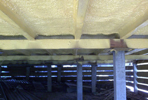 Coat O Foam Pty Ltd Pic 5 - Sprayed Polyurethane Foam insulation to a residential underfloor