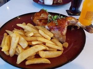 Doyalson-Wyee R.S.L Club Pic 2 - half chicken with mop sauce and chips