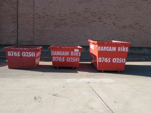 BARGAIN  BINS Pic 2 - most bins driveway sized