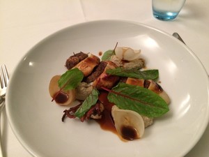 The Baths Middle Brighton Pic 5 - Calamari stuffed with oxtail