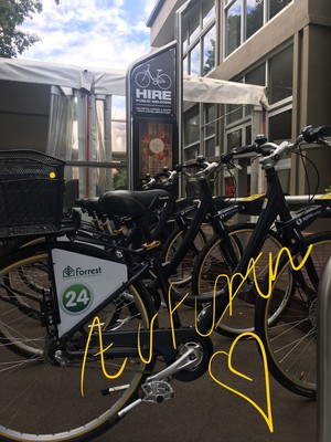 Forrest Inn & Apartments Pic 3 - See Canberra by bike Hire includes a helmet lock light and a map