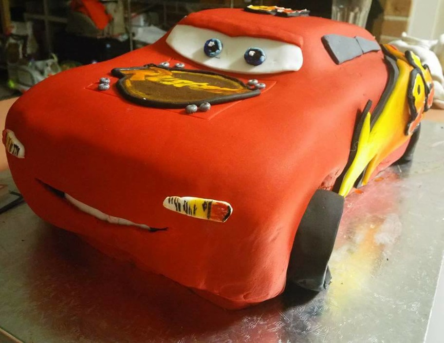 Deelish Cake Creations Pic 1 - 3D Lightning McQueen cake