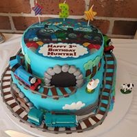 Deelish Cake Creations Pic 2 - Thomas and Friends cake Chocolate mudcake covered in fondant