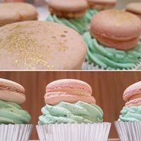 Deelish Cake Creations Pic 5 - Macaron and white chocolate mud cupcakes