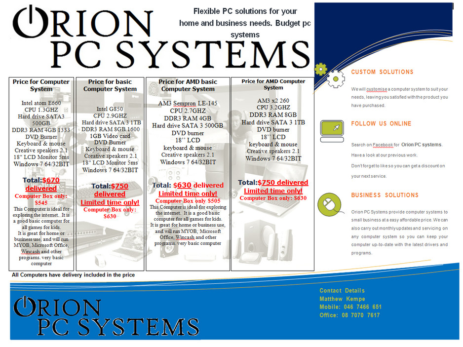 Orion PC Systems Pic 1