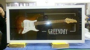 Griffith Prints & Framing Pic 5 - framed green day guitar